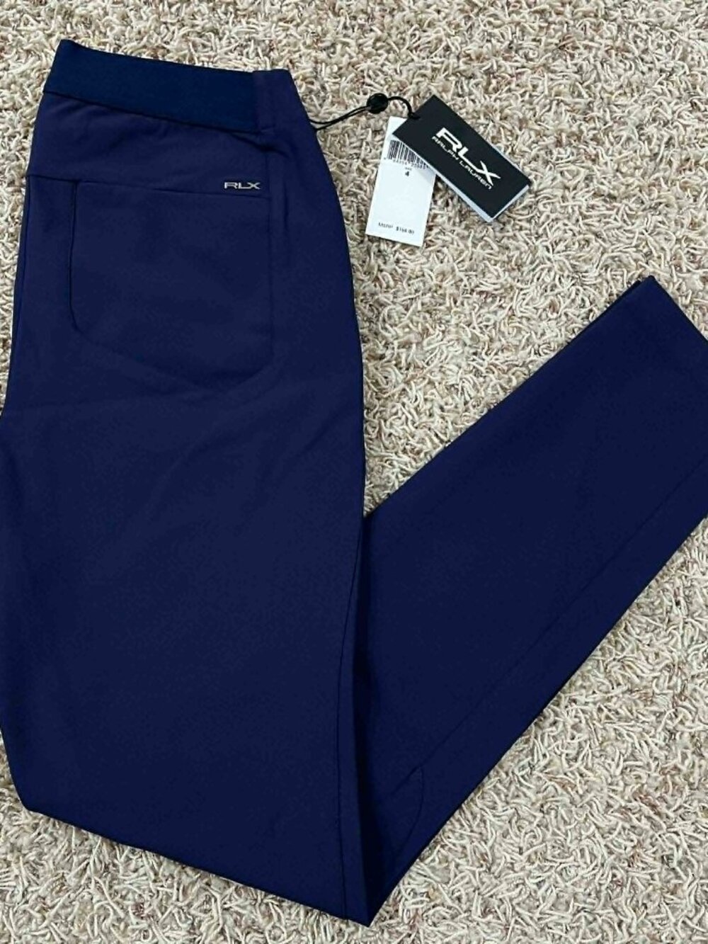 RLX Ralph Lauren Women’s Stretch-Twill Pants Navy, Size 4 (New)